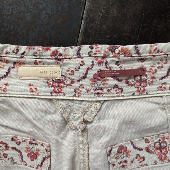 Anthropology Pilcro The Wanderer Floral Rose High-rise Shorts, Size 27 - Picture 4 of 11